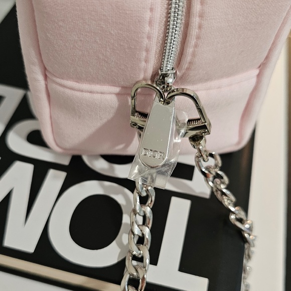 DIOR Pink Clutch Bag Purse with Silver Strap. New Wristlet 💖 - Picture 5 of 7